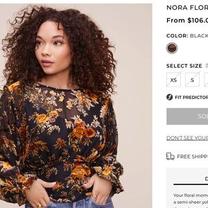 ASTR The Label Nora Floral Top